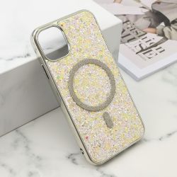 Futrole GLAM GLOW MagSafe za iPhone 11 (6.1) siva (MS).