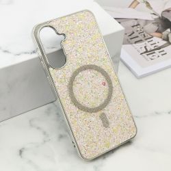 Futrole GLAM GLOW MagSafe za Samsung A366 Galaxy A36 5G siva (MS).