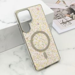 Futrole GLAM GLOW MagSafe za Samsung S938 Galaxy S25 Ultra 5G siva (MS).