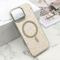 Futrole GLAM GLOW MagSafe za iPhone 16 Pro Max (6.9) siva (MS).