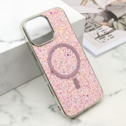 Futrole GLAM GLOW MagSafe za iPhone 16 Pro Max (6.9) roze (MS).