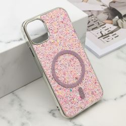 Futrole GLAM GLOW MagSafe za iPhone 11 (6.1) roze (MS).