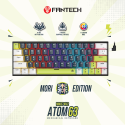 Tastatura Mehanicka Gaming Fantech MK874V2 RGB Atom 63 Mori plava (Blue switch).