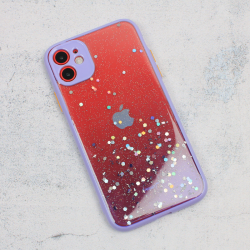 Futrola Frame Glitter za iPhone 11 6.1 ljubicasta.