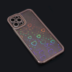 Futrola Heart IMD za iPhone 12 Pro 6.1 roze.