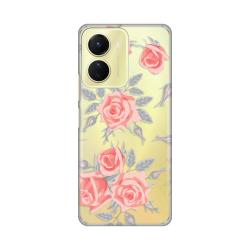 Silikonska futrola print Skin za Vivo Y16 Elegant Roses.
