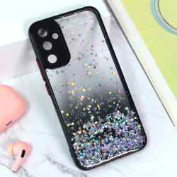 Futrola Frame Glitter za Samsung Galaxy A34 5G 5G crna.