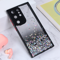 Futrola Frame Glitter za Samsung Galaxy S23 Ultra crna.