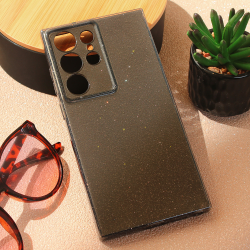 Futrola Sparkle Dust za Samsung Galaxy S23 Ultra crna.