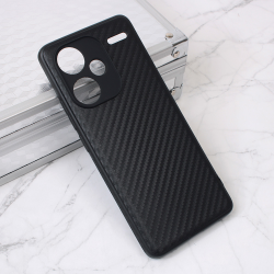 Futrola Carbon fiber za Xiaomi Redmi Note 13 Pro Plus crna.