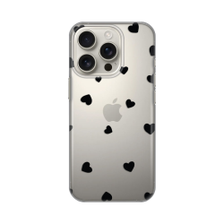 Silikonska futrola print Skin za iPhone 16 Pro Hearts.
