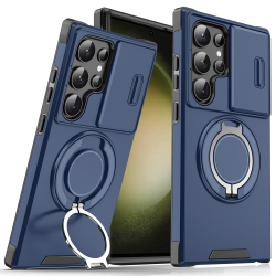 Futrola CamShield Ring stand za Samsung Galaxy S23 Ultra plava.