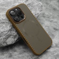 Futrola CARBON MagSafe za iPhone 16 Pro (6.3) zlatna (small camera) (MS).