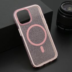 Futrola CRYSTAL MagSafe za iPhone 15 roze (MS).
