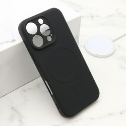Futrola VELVET TOUCH MagSafe za iPhone 16 Pro (6.3) crna (MS).