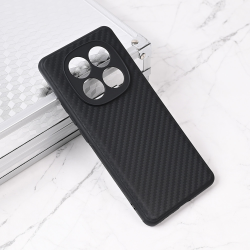 Futrola Carbon fiber za Xiaomi Redmi Note 14 Pro 5G (EU) crna.