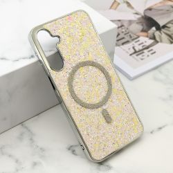 Futrola GLAM GLOW MagSafe za Samsung A166 Galaxy A16 5G zlatna (MS).