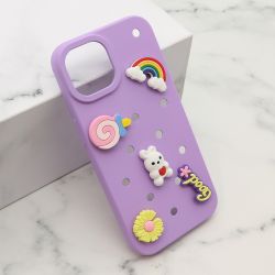 Futrola TOY za iPhone 15 ljubicasta (MS).