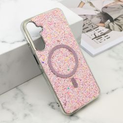 Futrola GLAM GLOW MagSafe za Samsung A166 Galaxy A16 5G roze (MS).