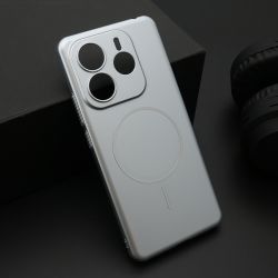 Futrola PURE mat MagSafe za Xiaomi Redmi Note 14 4G (Global) srebrna (MS).