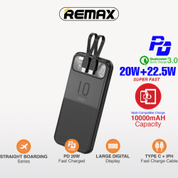 Power Bank baterija prenosiva baterija REMAX Stervui Series RPP-619 PD 20W+ QC 22.5W 10000mAh crni.