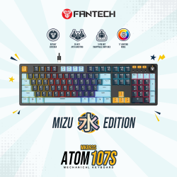 Tastatura Mehanicka Gaming Fantech MK893S RGB Atom 107S MIZU Navy (Blue switch).