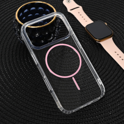 Futrola Magsafe Color Line za iPhone 17 Pro roze.