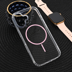 Futrola Magsafe Color Line za iPhone 17 roze.