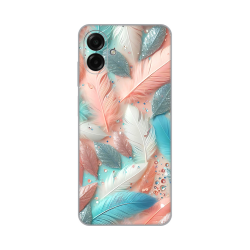 Silikonska futrola print za Samsung A075F Galaxy A07 Pastel Feathers.