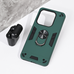 Futrola Hard Ring za Xiaomi Redmi Note 14 5G tamno zelena.