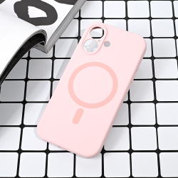 Futrola Magsafe Pure color za iPhone 17 roze.