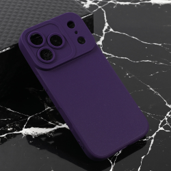 Futrola Teracell Giulietta za iPhone 17 Pro mat tamno ljubicasta.