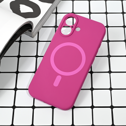 Futrola Magsafe Pure color za iPhone 17 tamno pink.