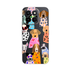 Silikonska futrola print za Huawei Honor X6c Fashion Dogs.