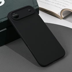 Silikonska futrola Skin za iPhone 17 Air mat crna.