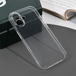 Silikonska futrola Skin za iPhone 17 Transparent.