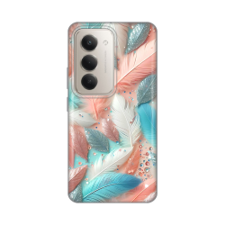 Silikonska futrola print za Xiaomi Redmi 15 4G Pastel Feathers.