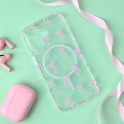 Futrola print Magsafe za iPhone 17 Cute Bow.