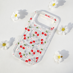 Futrola print Magsafe za iPhone 17 Pro Cute Cherries.