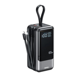 Power Bank baterija prenosiva baterija REMAX Dinba Series RPP-59 65W+60W PD+QC Fast Charging 20000mAh crni.