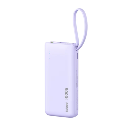 Power Bank baterija prenosiva baterija REMAX Xiaoxiao RPP-676 2.1A 5000mAh ljubicasta.