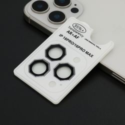 Folija za zastitu kamere OCTAGON DIAMOND za iPhone 16 Pro (6.3)/16 Pro Max (6.9) crna (MS).
