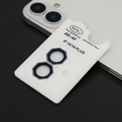 Folija za zastitu kamere OCTAGON DIAMOND za iPhone 16 (6.1)/16 Plus (6.7) plava (MS).
