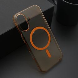 Futrola AMBER providna MagSafe za iPhone 17 narandzasta (MS).