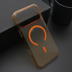 Futrola AMBER providna MagSafe za iPhone 17 Pro Max (6.9) narandzasta (MS).
