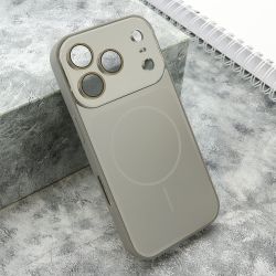 Futrola COLOR METAL MagSafe II za iPhone 17 Pro srebrna (MS).