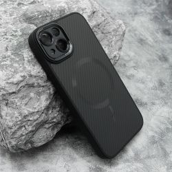 Futrola CARBON MagSafe za iPhone 13 (6.1) crna (small camera) (MS).