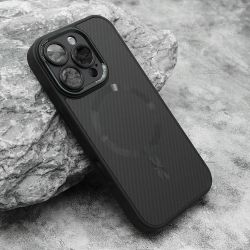 Futrola CARBON MagSafe za iPhone 16 Pro (6.3) crna (small camera) (MS).