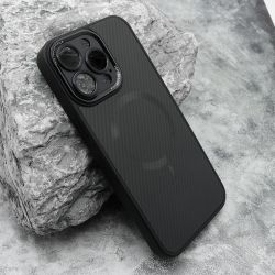 Futrola CARBON MagSafe za iPhone 15 Pro Max (6.7) crna (small camera) (MS).