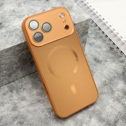 Futrola COLOR METAL Magsafe za iPhone 17 Pro Max (6.9) narandzasta (MS).